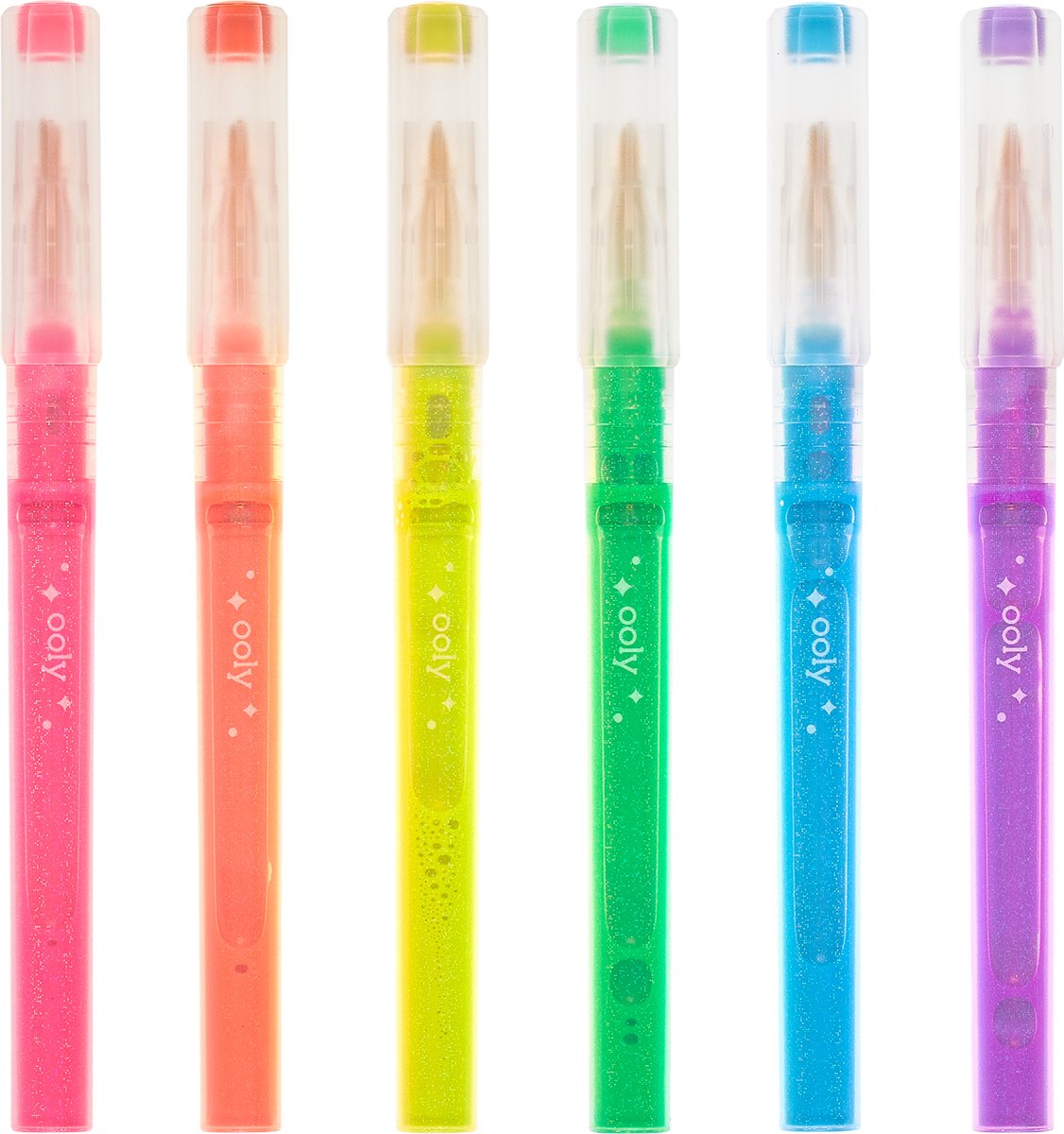 Ooly - åh min glitter! - highlightere - neon farver - 6 stk