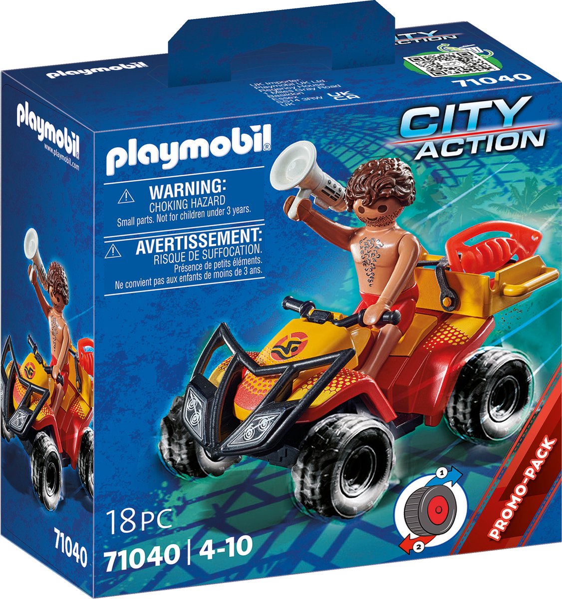 Playmobil city action lifeguard quad - 71040