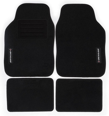 Dunlop universele automatten set - 4-delig - voor verschillende auto merken - voor en achter - zwart