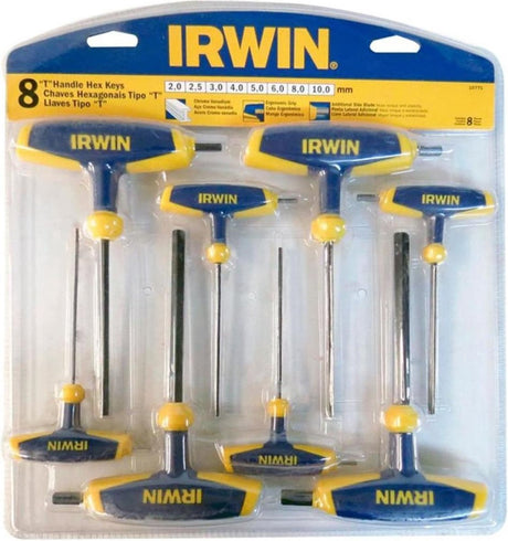 Irwin t-håndtag unbrakonøglesæt unbrakonøgle t 8stk 2mm-10mm - t10771