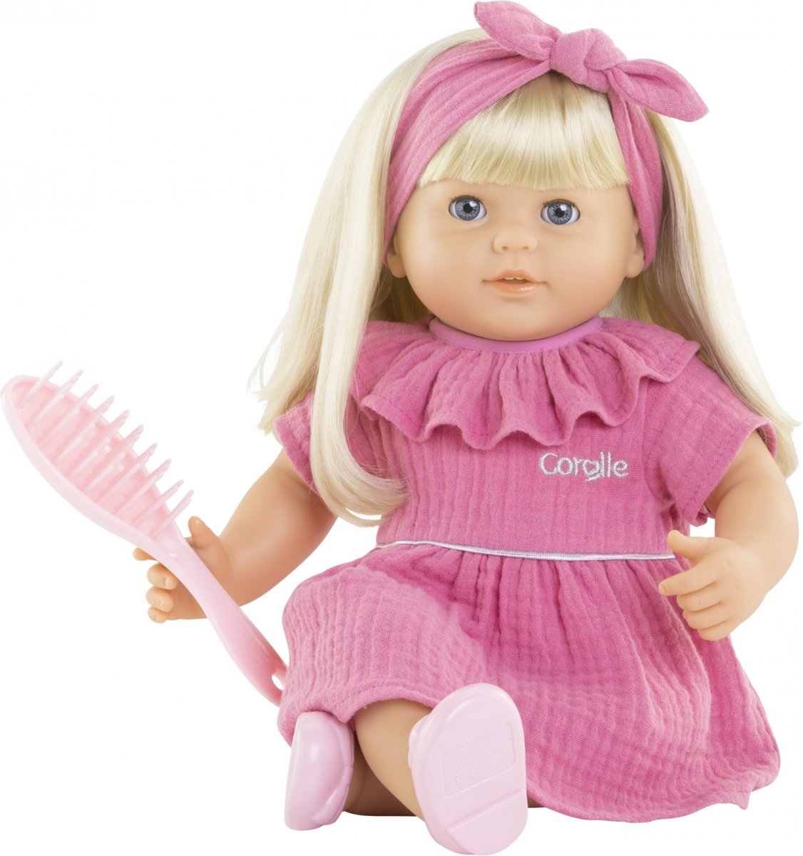 Corolle mon grand poupon babydukke med langt hår jade, 36 cm