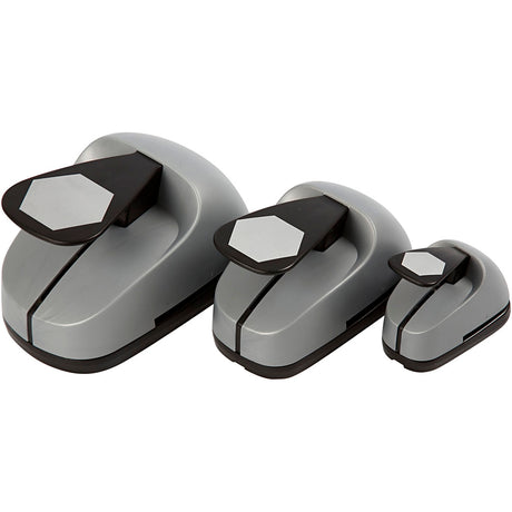 Creativ virksomhed https: www.cchobby.nl punching-set-hexagon-size-25-49-75-mm-3-piece-1-box