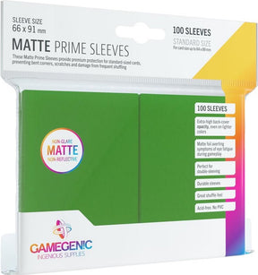 Gamegenic matte prime ærmer grøn (100)