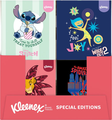 Kleenex servietter - Disney kollektion - 12 x 48 servietter - værdipakke