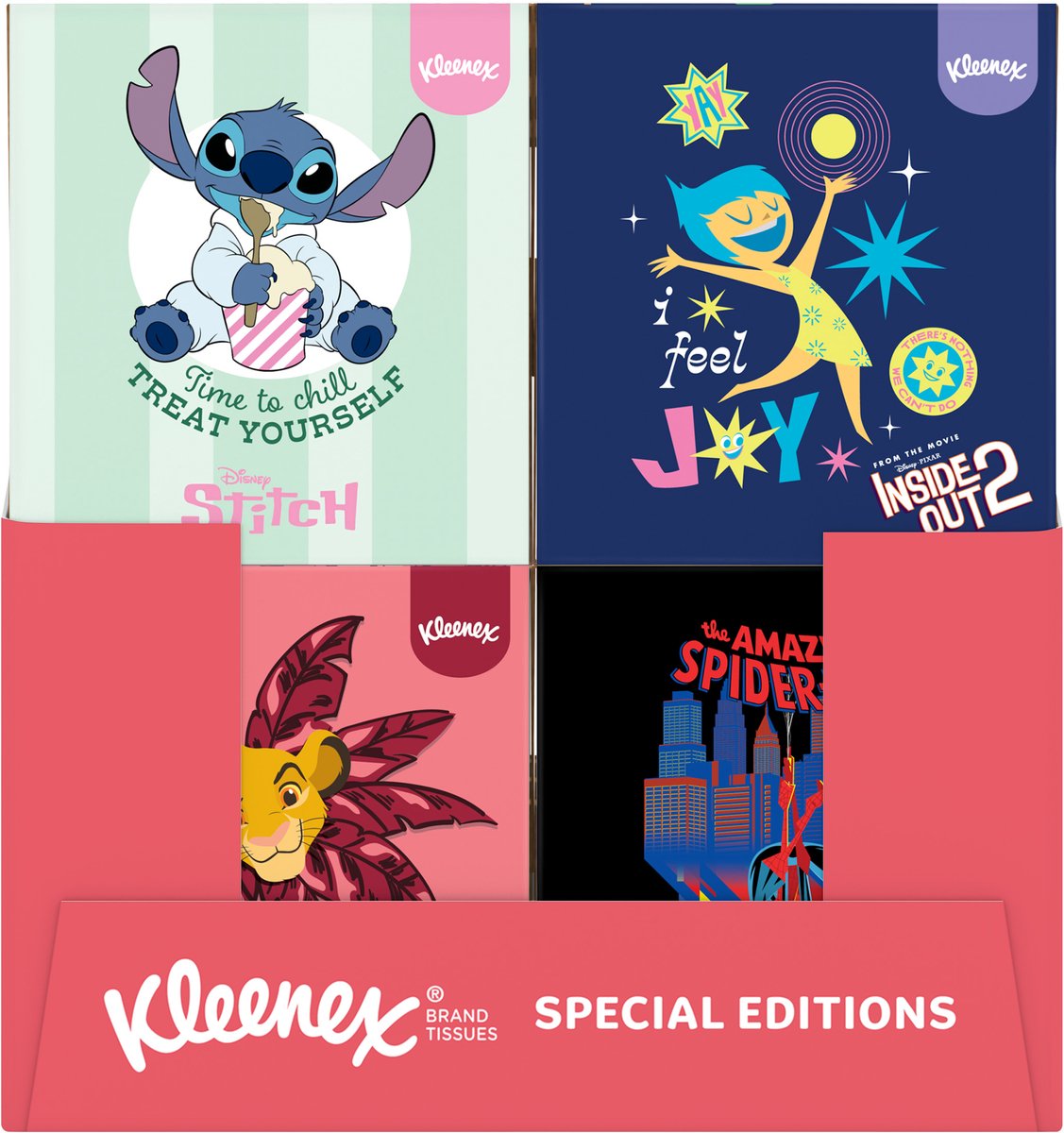 Kleenex servietter - Disney kollektion - 12 x 48 servietter - værdipakke