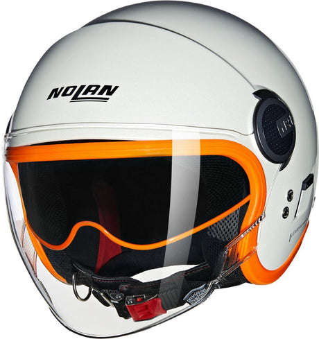 Nolan n21 visir 06 ocio 347 pearl orange blank jet hjelm - størrelse xl - hjelm