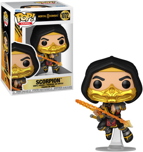Funko mortal kombat scorpion vinyl figur 1072 unisex pop! - neutral - standard