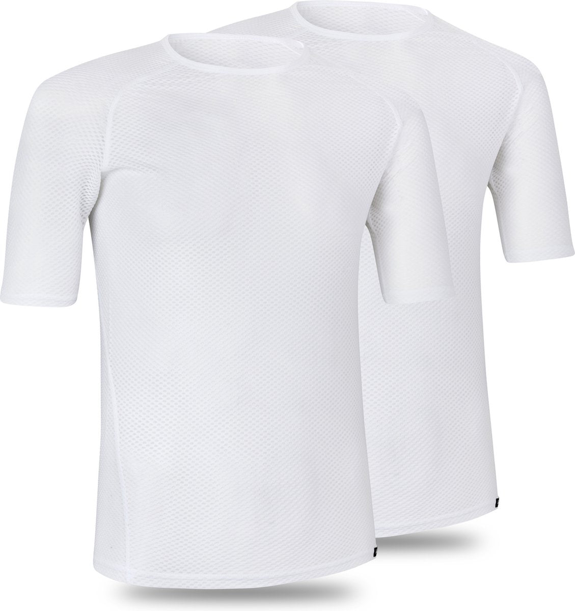 Gripgrab - ultralet mesh 2pack kortærmet baselag sommer cykelundertrøje polygiene sweatshirt - hvid - mænd - str. XL