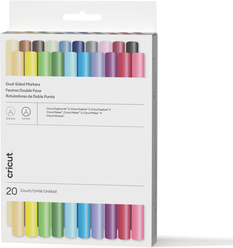 Cricut™ tusch med to spidser – ultimativ (20 styk)