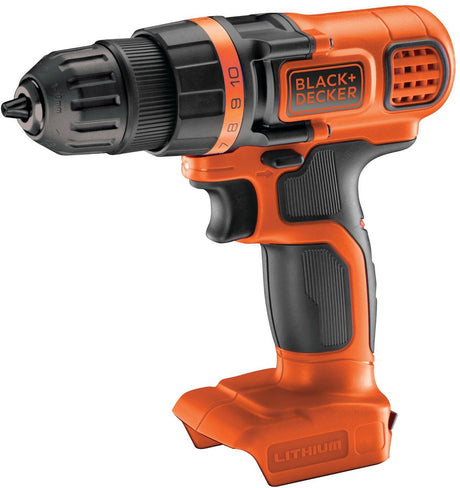 Black+decker 18v ​​skruetrækker boremaskine. - uden batteri og oplader - bdcdd18n-xj
