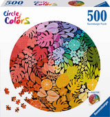 Ravensburger puslespil cirkel af farver tropisk, 500 stk.