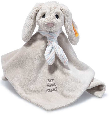 Steiff knuffeldoek konijn lichtgrijs 26 cm