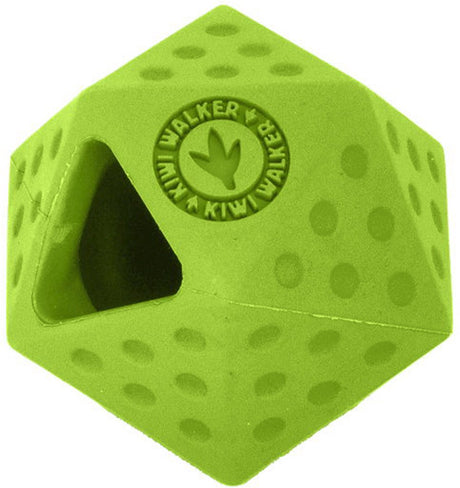 Kiwi rollator ** hundelegetøj - lad os lege - icosaball grøn tpr - 6 x 7 cm - maddispenser - apportering - flydende, hoppende - meget stærk