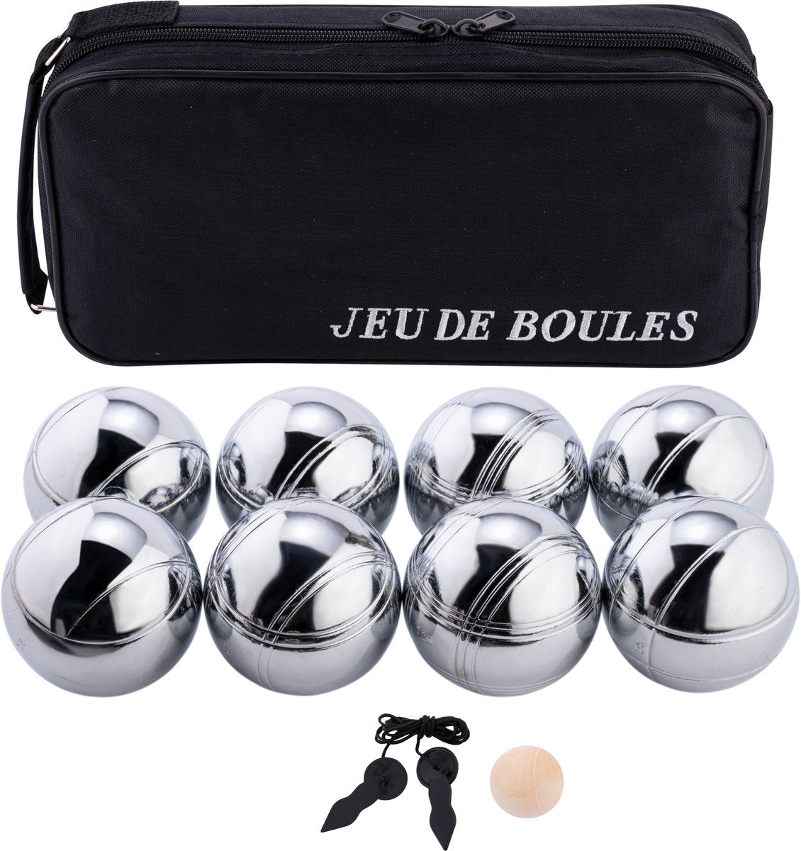 Engelhart longfield jeu de boules spil 8 metalkugler i taske