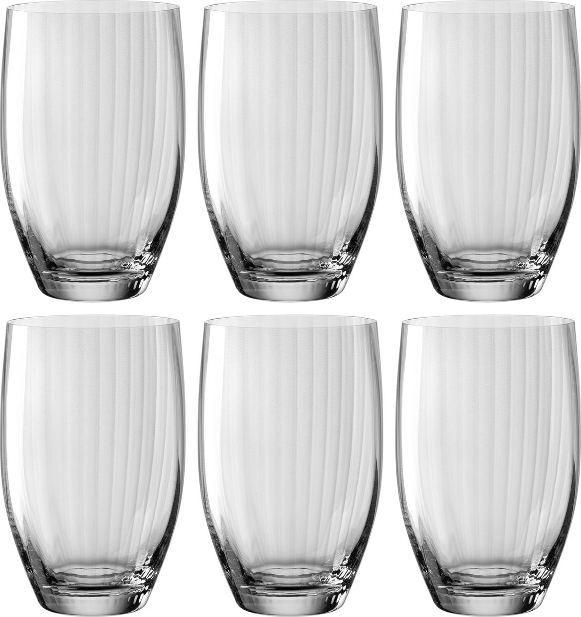 Leonardo poesia long drink glas 460ml grå - sæt med 6 stk