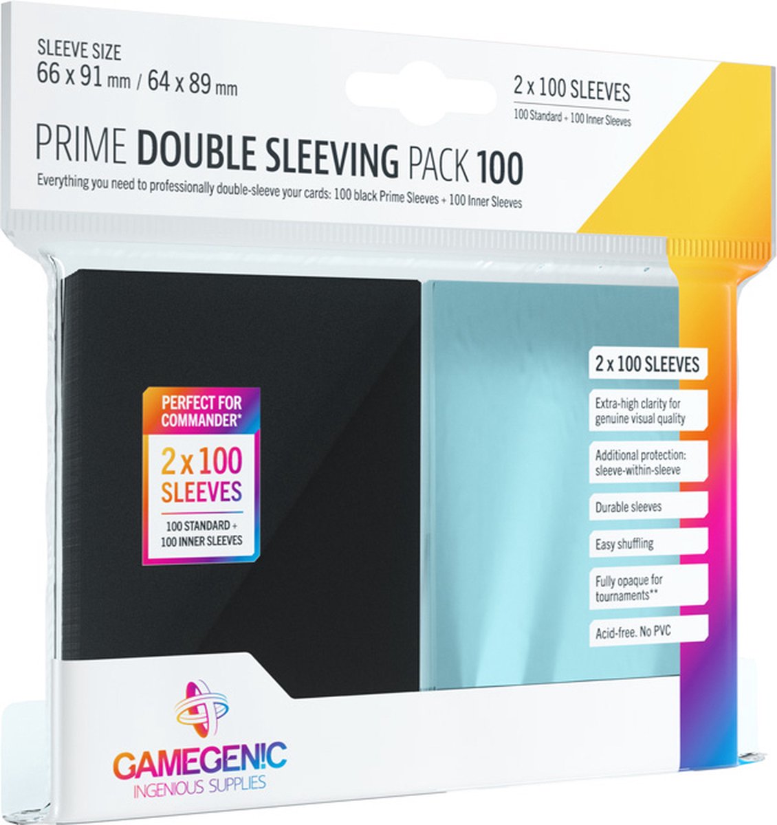 Gamegenic prime dobbeltærmet pakke 100
