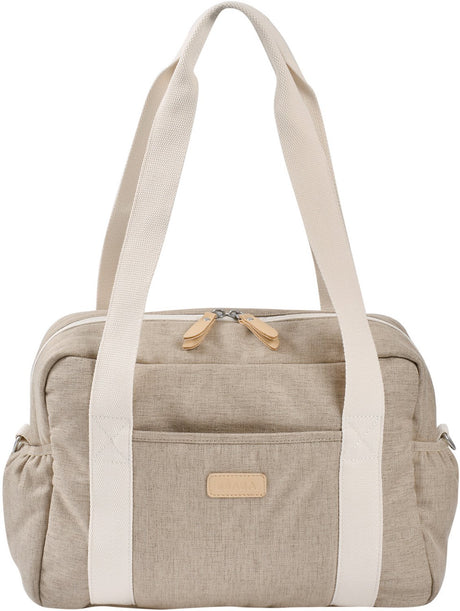 Béaba paris pusletaske 16 l ler - unisex babytaske lavet af 100% genanvendt grs polyester - 10 indvendige og ydre rum - isoleret flaskerum og vandtæt foring - inklusive pusleunderlag, klapvognskroge og trolleylynlås