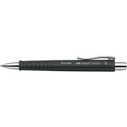 Faber-castell kuglepen - polyball - xb - sort - fc-241153