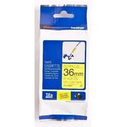 Etikettape brother tze-fx661 sort, gul
