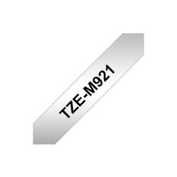 Etikettape brother tze-m921 sort, sølv