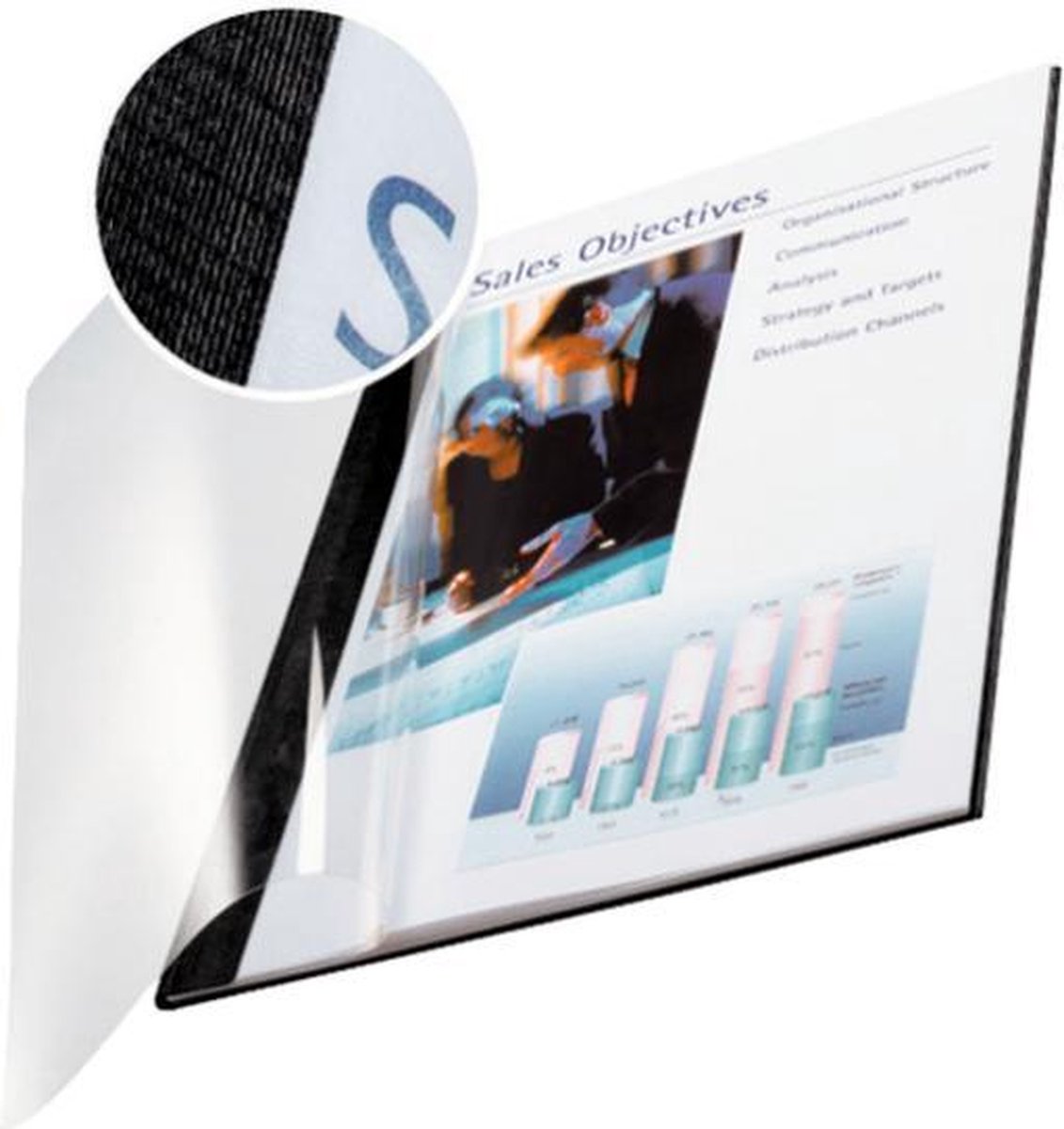 Leitz impressbind fleksible betræk - 7,0 mm - sort - 10 stk