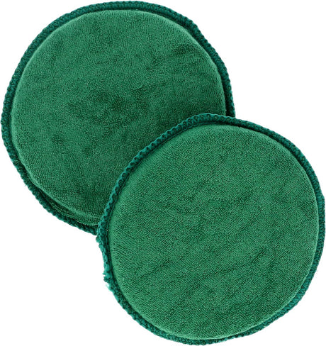 Skildpaddevoks rensepude bomuld - til rengøring og reparation - til plast- og læderoverflader - til polering af voks - god kontakt mellem hånd og overflade - 2 stk - diameter 13cm