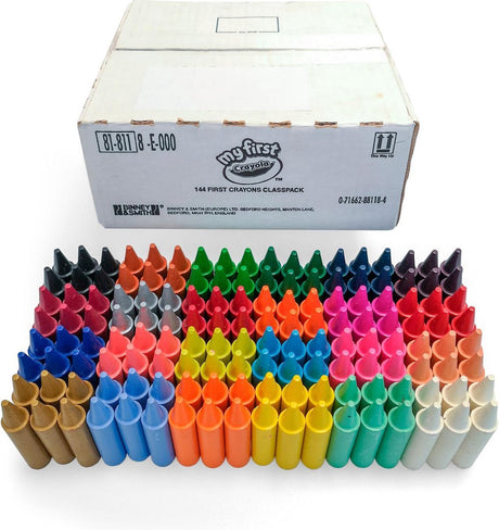 Crayola - kridt - 144 jumbo farveblyanter - skoleemballage