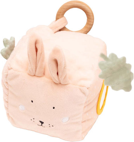 Trixie activiteitenkubus mrs. rabbit – houten motoriekspeelgoed van fsc® hout