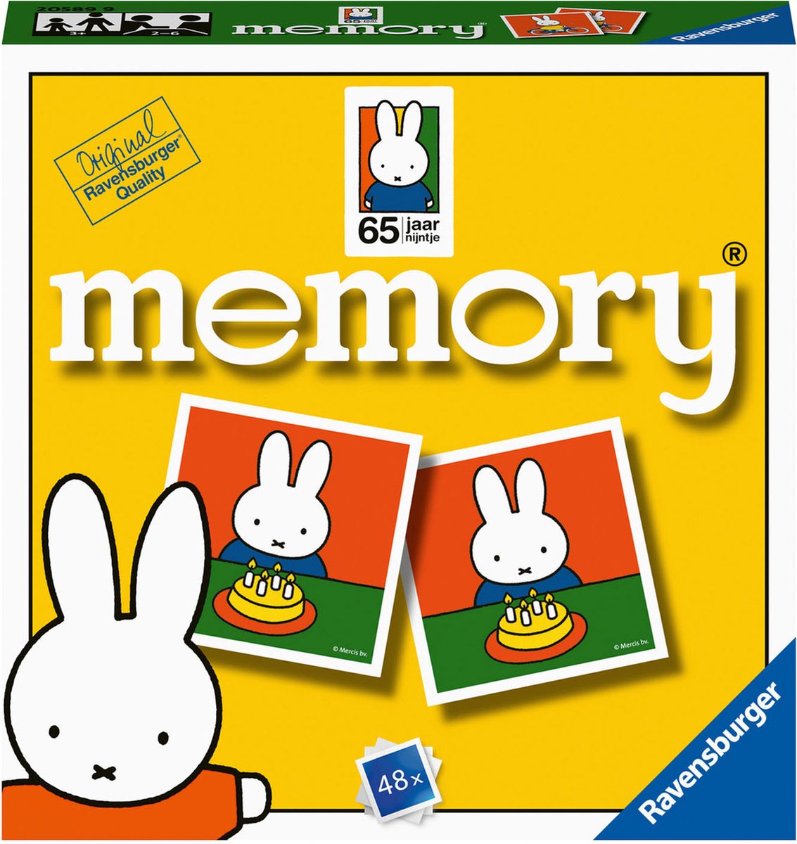 Memory ravensburger mini ® - Miffy - kortspil - for unge og gamle