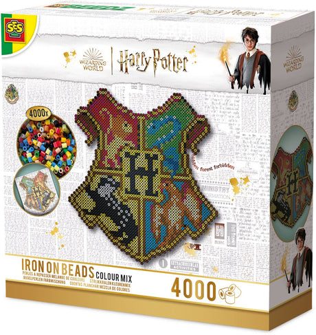 Ses creative - beedz - harry potter - hogwarts skjold - jern på perler - 4000 stk instruktion - fra 12 år