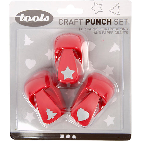 Creativ virksomhed https: www.cchobby.nl punching-star-heart-christmas-tree-size-16-mm-red-3-piece-1-set