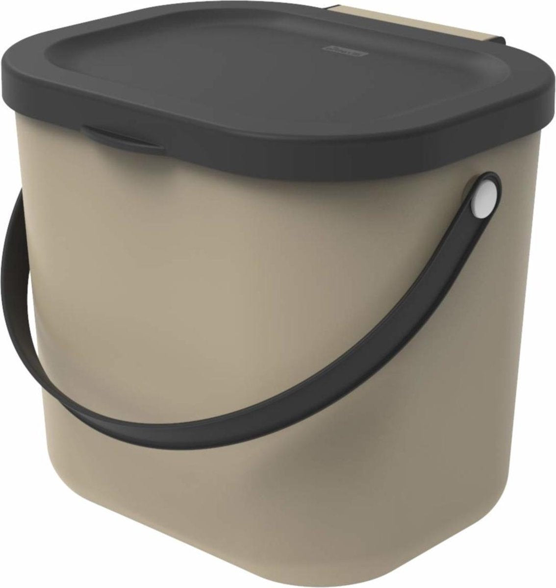 Rotho albula bioaffaldsspand 23,5x20x20,8 cm 6l cappuccino
