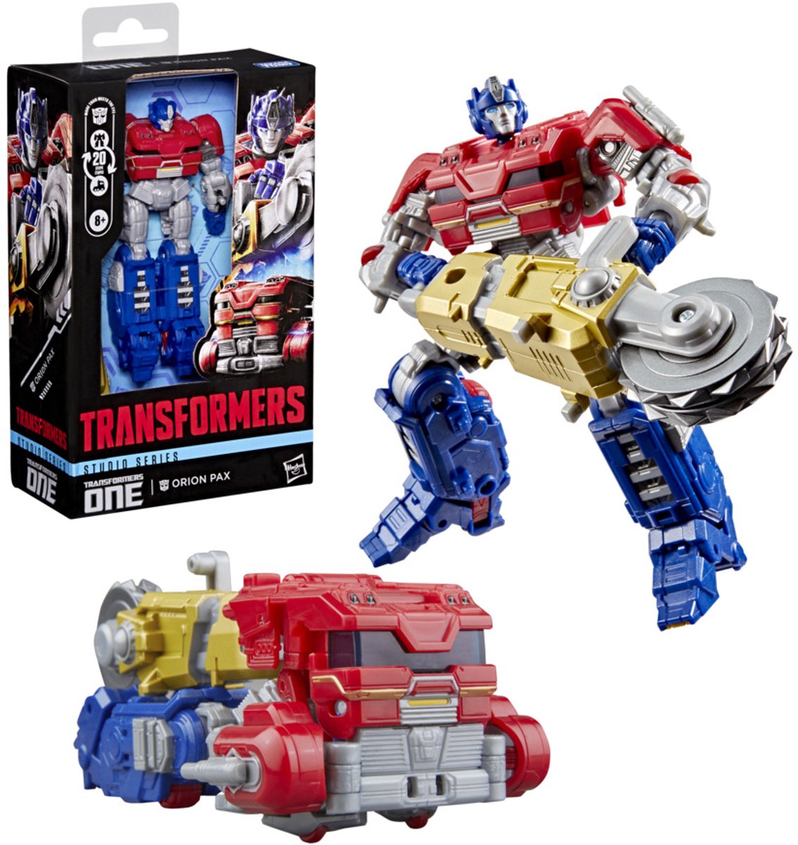 Transformers toy studio series orion pax fra: en, actionfigur på 12,5 cm, 8+