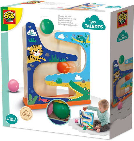Ses creative ses tiny talents wooden ball track krokodille
