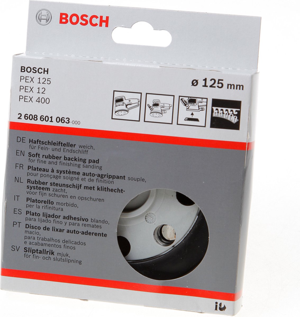 Bosch - blød slibeplade, 125 mm