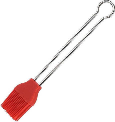 Westmark opvaskebørste og wienerbrødsbørste, længde: 22 cm, silikone rustfrit stål, rød sølv, 15442270