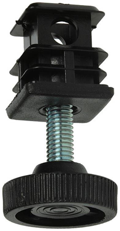 Mack 1047774 - justerbar stikprop sort 25 x 25 mm 2 stk | 6 stk
