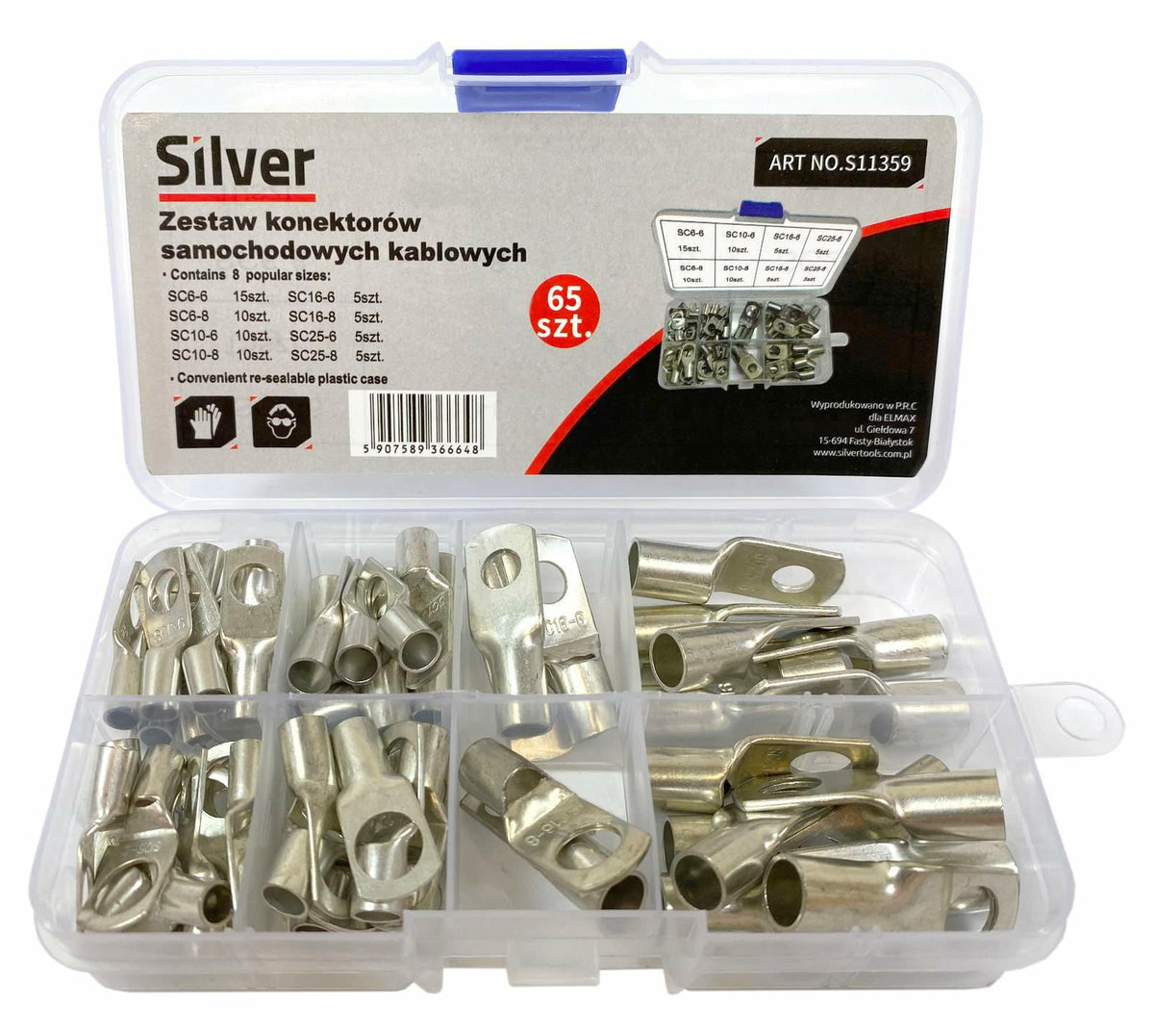 Silver oogdoppen 65el.