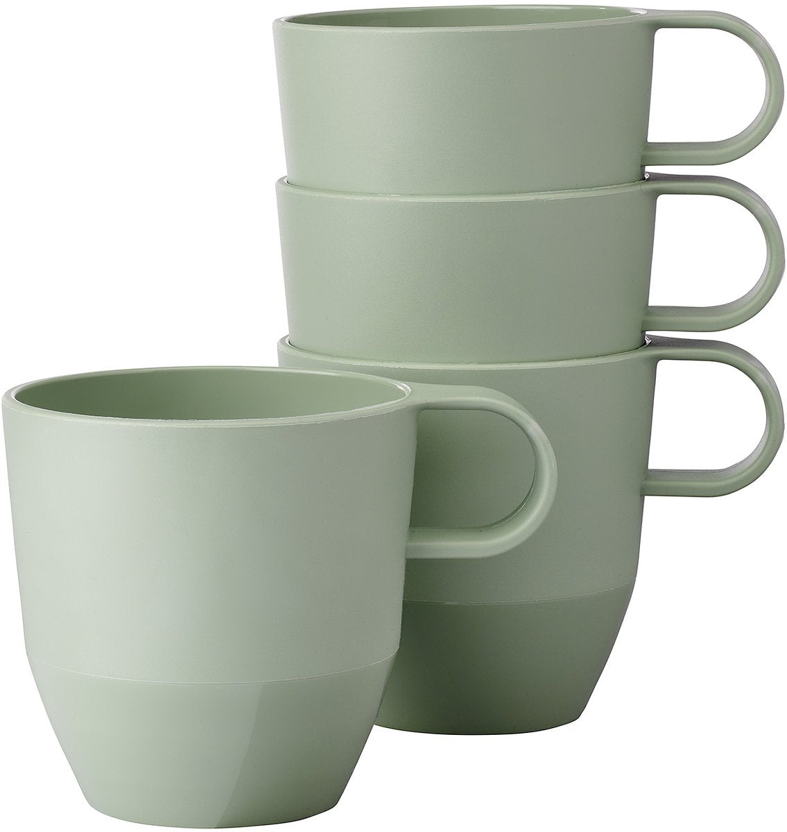 Mepal mok silueta - 4x 300 ml - koffiebeker - nordic sage