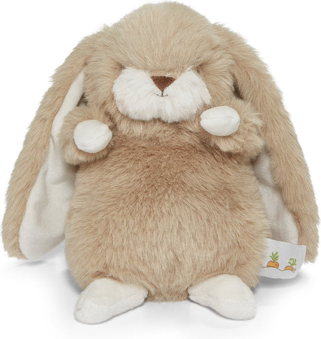 Bunnies by the bay nibble kanin - tøjdyr - krammetøj til børn - broderede detaljer - mandel - 20 cm