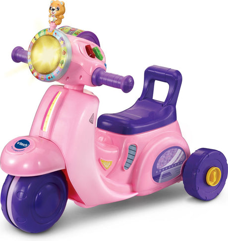 Vtech 2i1 løbescooter pink