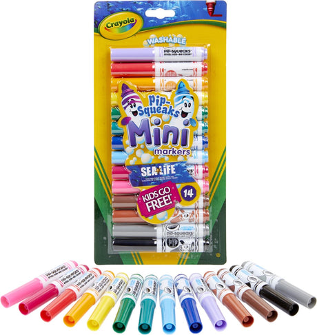 Crayola - tusch - pip-squeaks -14 mini vaskbare tuscher til børn