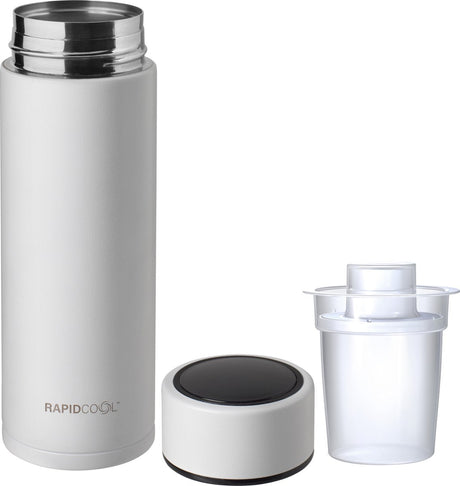 Nûby - rapidcool™ - lav den perfekte flaskemadning til din baby - flaskekøler - inklusive mælkepulverdispenser og digitalt låg - hvid