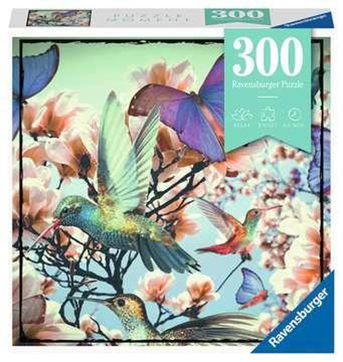 Ravensburger kolibri puslespil 300 brikker fauna