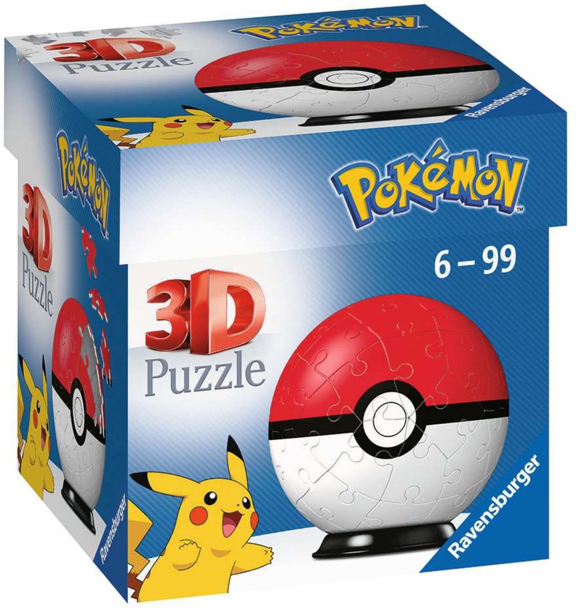 Ravensburger Pokémon Pokeball 3D -puslespil, 54 ..