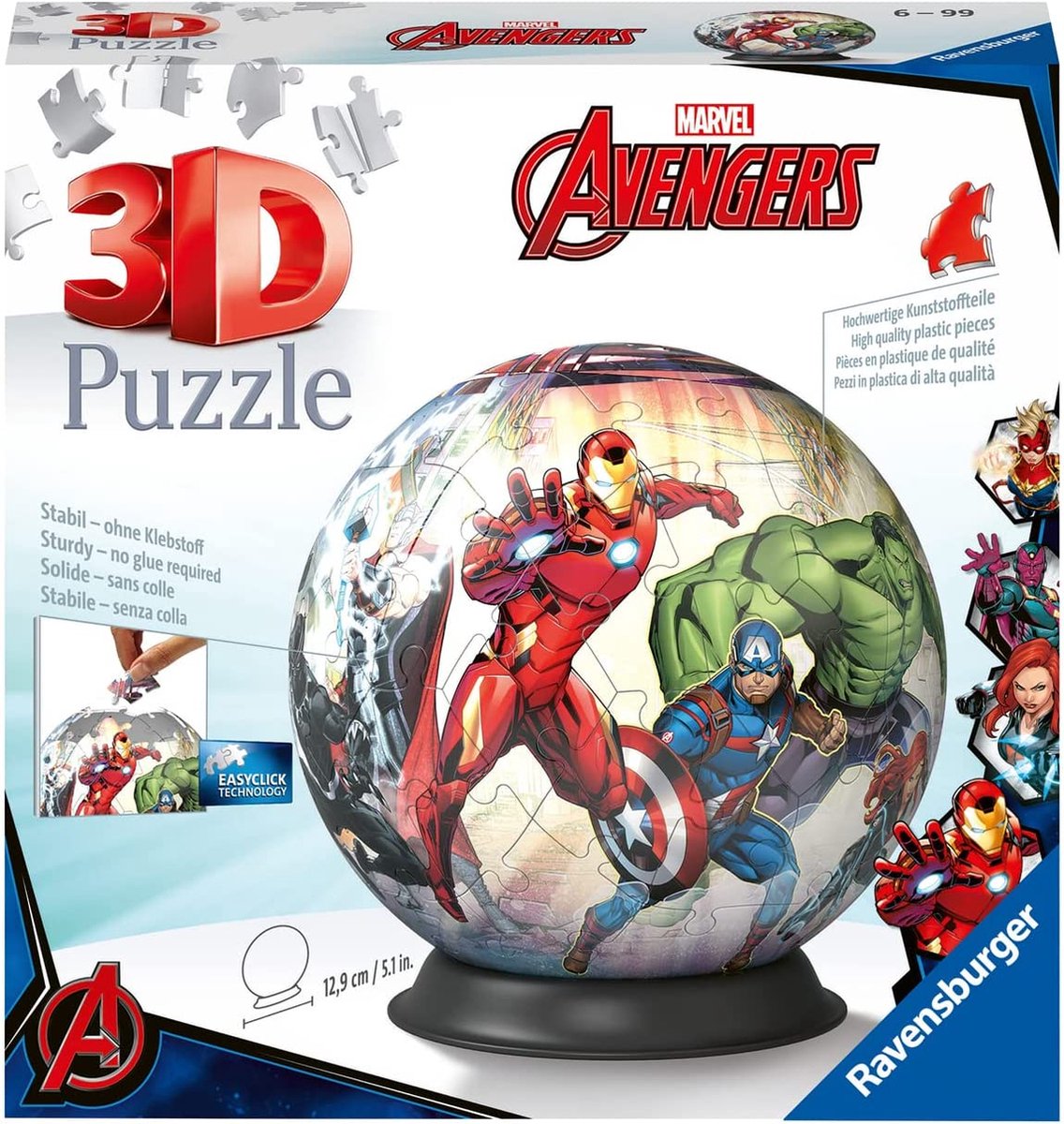 Ravensburger marvel avengers 3d puslespil, 72 stk.