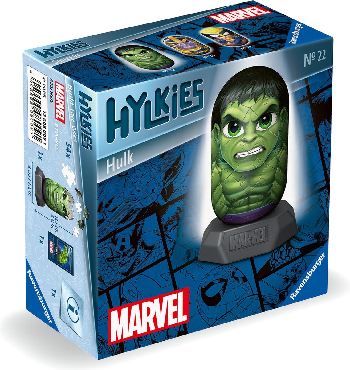 Ravensburger 3D puslespil Hylkies Marvel Hulk, 54 stk.