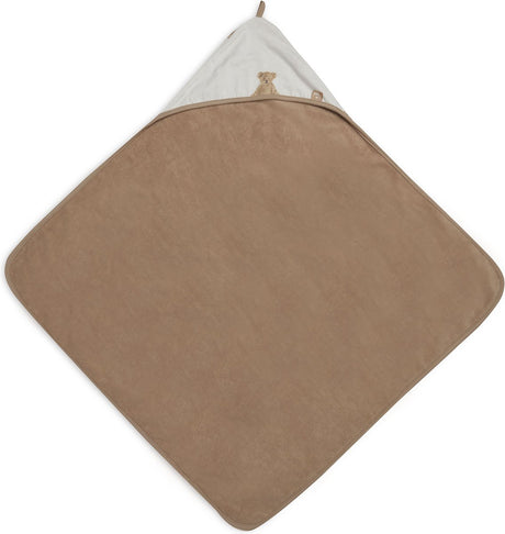 Jollein - badcape teddy bear - meerkleurig - 100% badstof katoen - baby handdoek met badcape, omslagdoek, badponcho - 75x75 cm 98