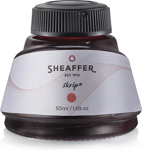 Sheaffer blækflaske - kapacitet 50ml - rød - sf-94241