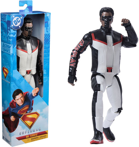 DC Comics, Superman Mr Terrific superhelte actionfigur på 30 cm, legetøj til børn, fantasy spil